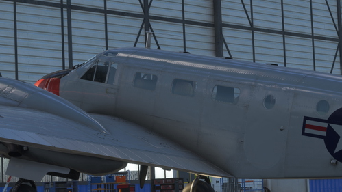 Beechcraft D18S - U.S. Navy "Grey on Red" (modified default livery)