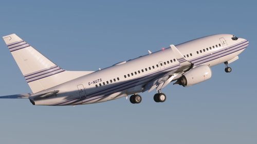 Biz Air [4K] LN-MZE & N15YT - PMDG 737 BBJ