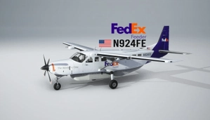 Black Square C208 | N924FE | FedEx Feeder thumbnail 1