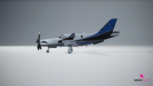 Blue Factory livery for ASOBO DAHER TBM 930 [8K] thumbnail 4