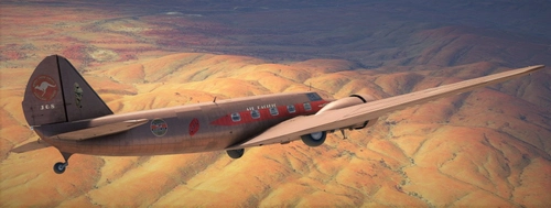 Boeing 247D brown & red Air-Pacific J68