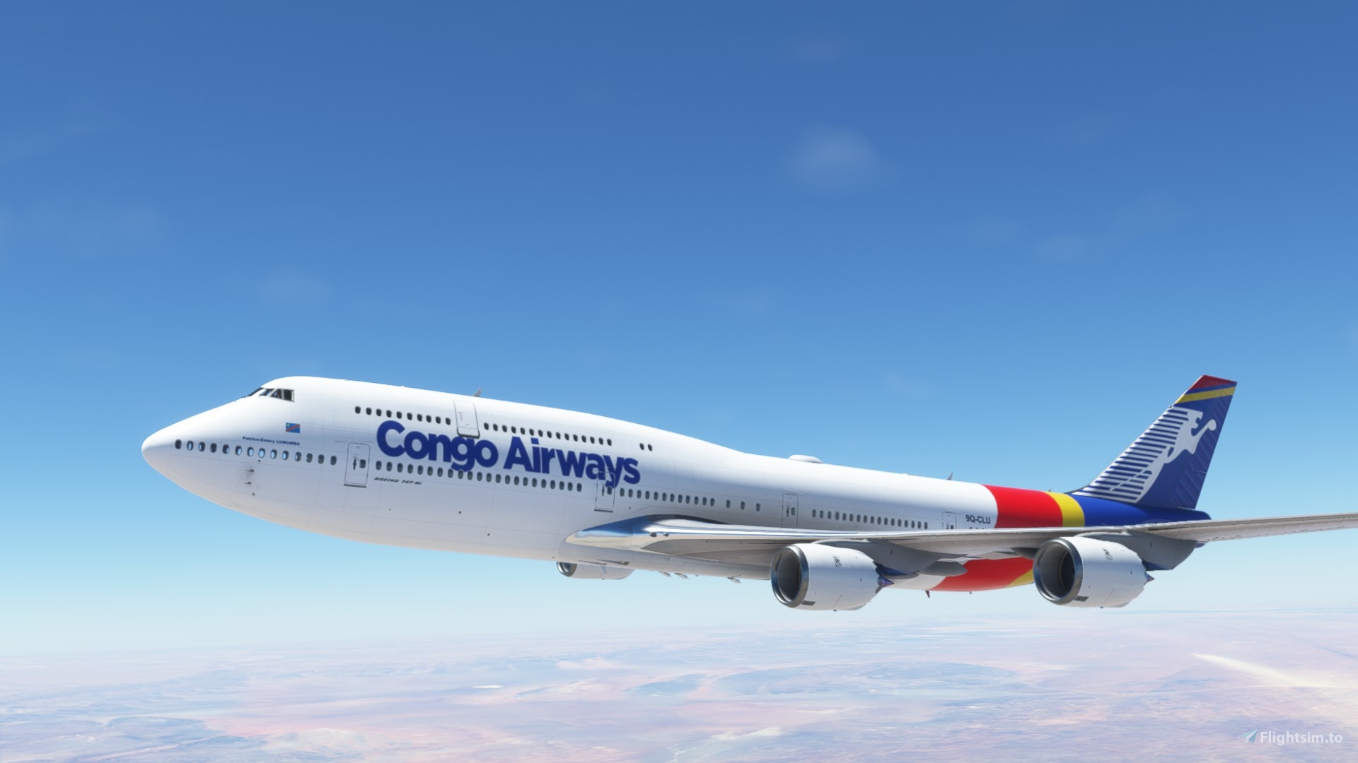 Boeing 747-8i Congo Airways 4K [No mirroring] for Microsoft Flight 