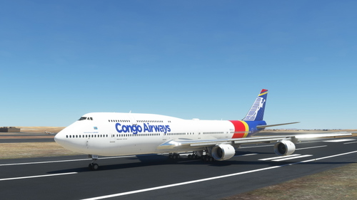 Boeing 747-8i Congo Airways 4K [No mirroring]