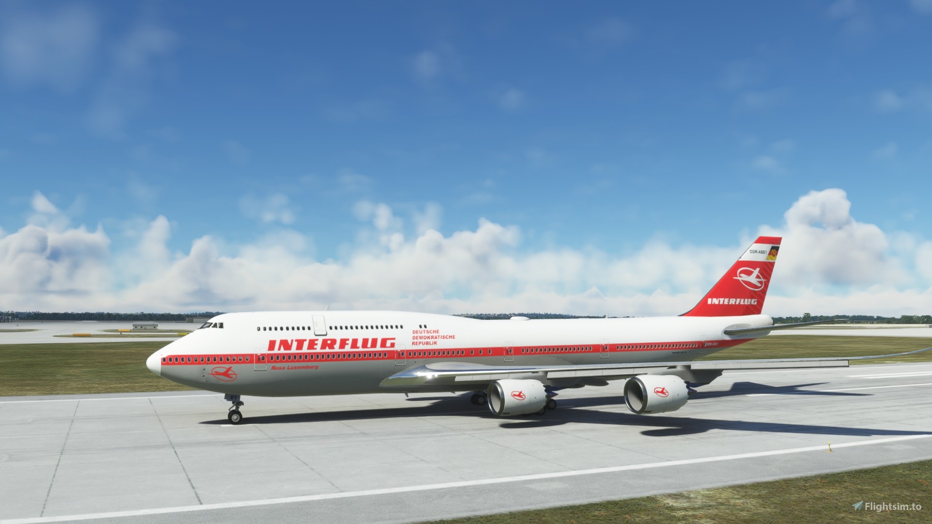 Boeing 747-8i Interflug 1970s 4K [No mirroring] for Microsoft 