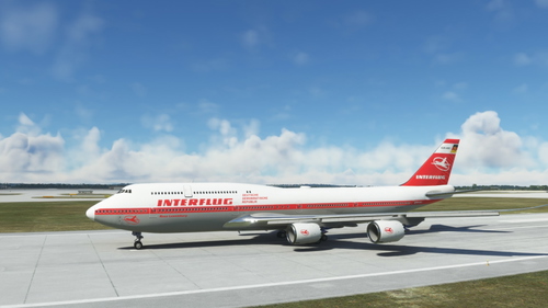 Boeing 747-8i Interflug 1970s 4K [No mirroring]