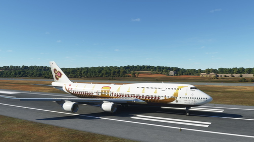 Boeing 747-8i Thai Royal Barge 4K [No mirroring]