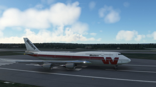 Boeing 747-8i Western Airlines 4K [No mirroring]