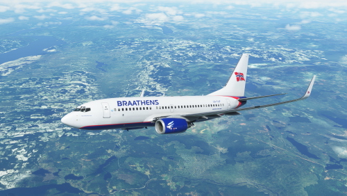 Braathens Boeing 737-705 LN-TUF circa 2000
