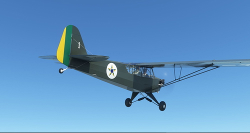 Brazilian Air Force (Musal Version) | FAB 1 | Flight Replicas Piper L-4H | 8K Resolution