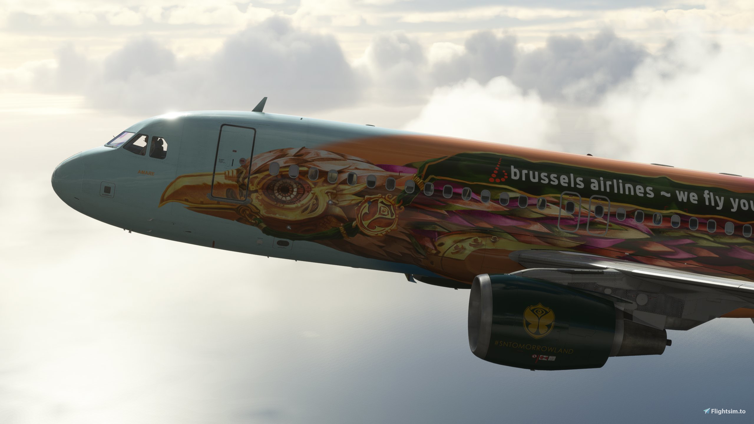 Brussels Airlines Amare Tomorrowland 8k - Fenix A320 - Image 1