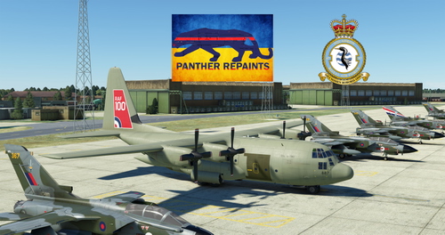 C-130 Captain Exterior RAF 47 100 Centenary Tail with and without livery.