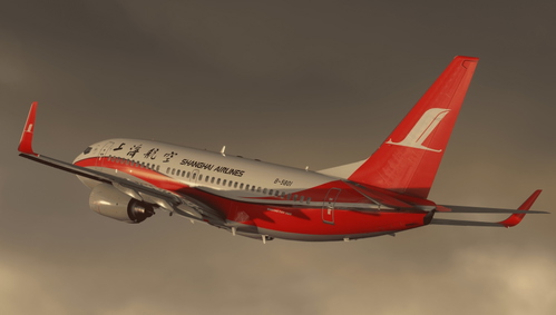 [机你太美CAi Studio]PMDG737-700 CSH Shanghai Airlines B-5801