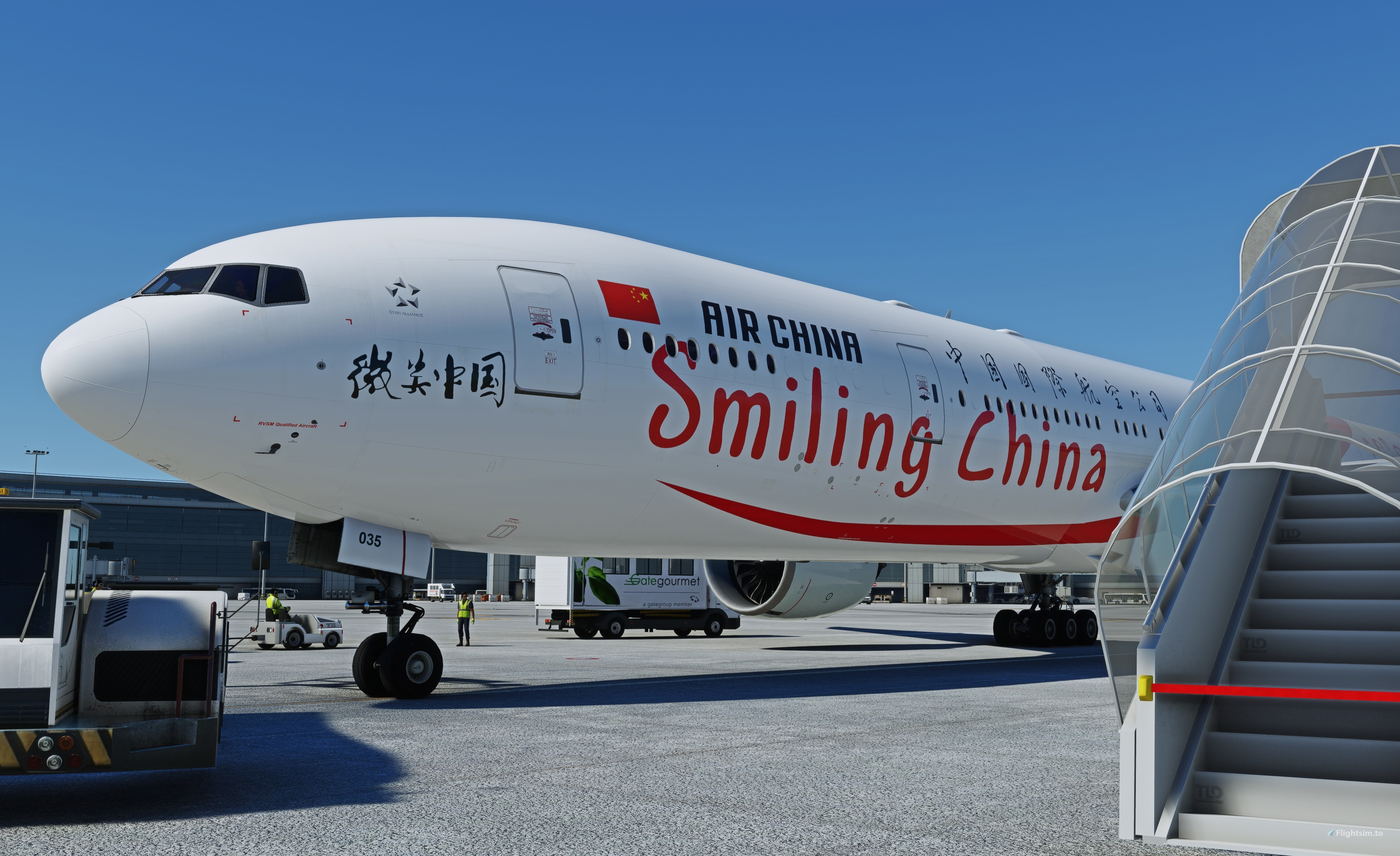 航空機・ヘリコプター Aviation 777-300ER Smiling China 1/400 Air China Boeing 777-300ER “Smiling China” B-2035 中国国际
