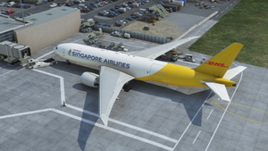 CaptainSim B777F Singapore Airlines Cargo (DHL) 9V-DHA thumbnail 6