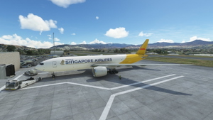 CaptainSim B777F Singapore Airlines Cargo (DHL) 9V-DHA thumbnail 3