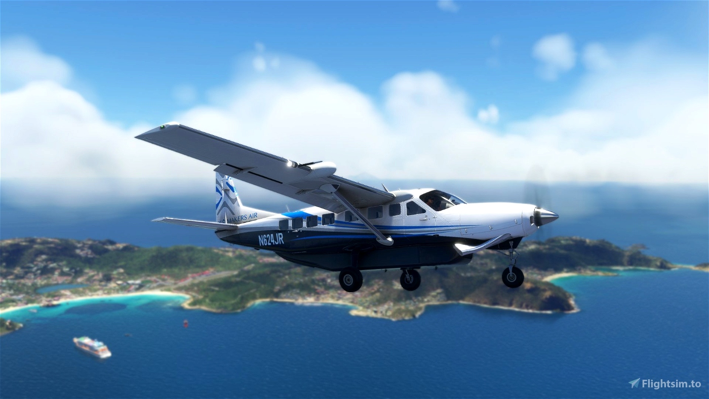 Cessna 208B Grand Caravan N624JR Makers Air [4K] for Microsoft Flight ...