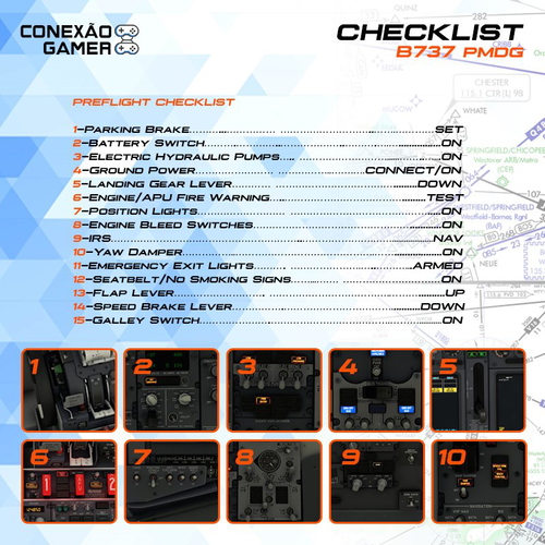 Checklist B737 PMDG Ilustrado para Iniciantes