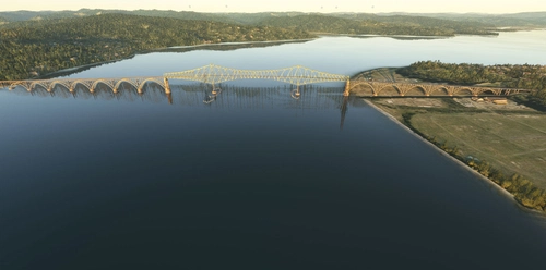 Conde McCullough Memorial Bridge North Bend Oregon