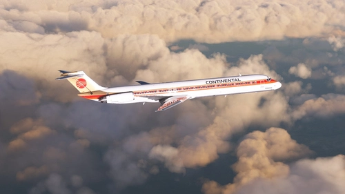 Continental Meatball Livery (N72821) Fly Maddog X MD82 - 8K