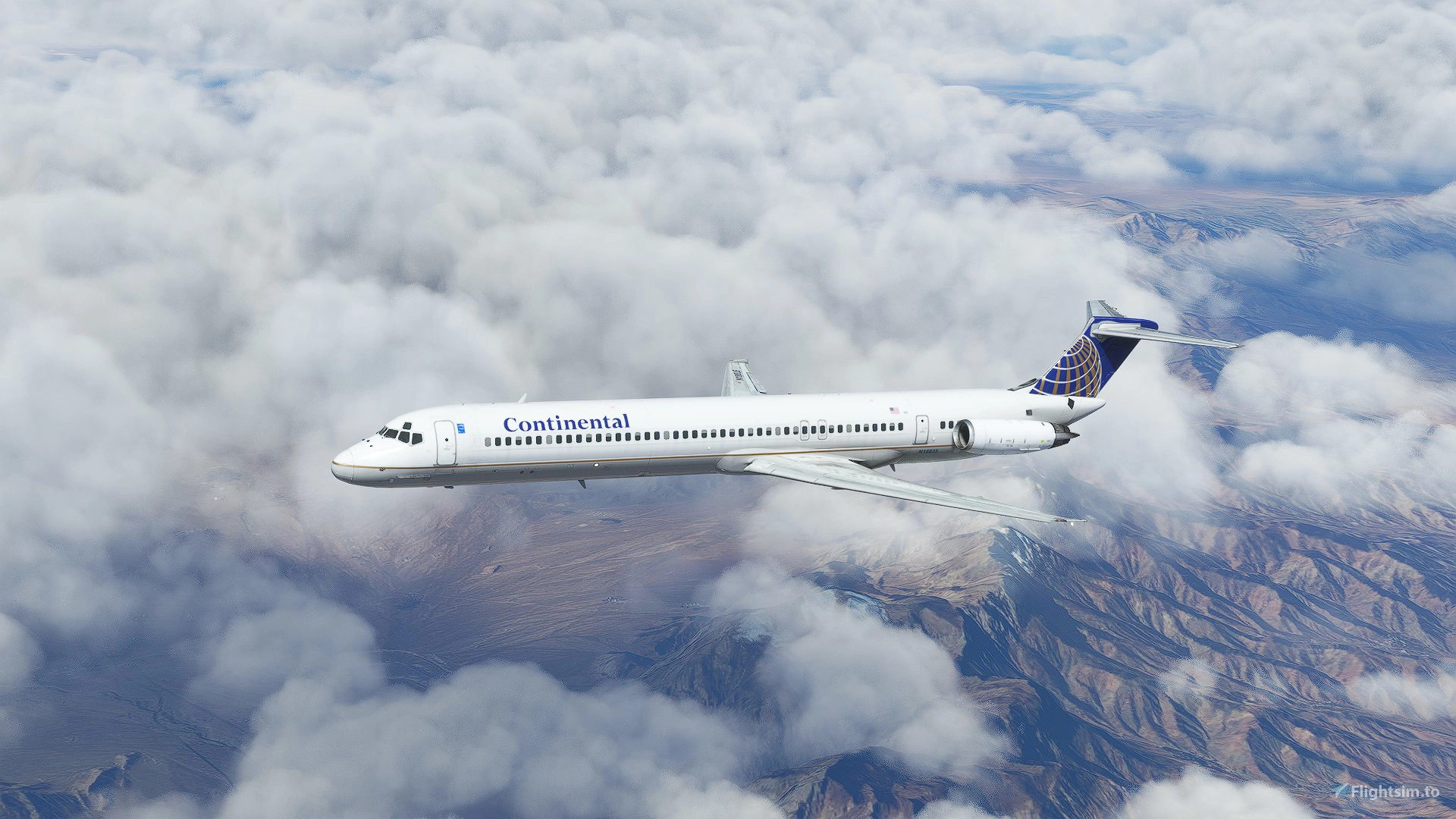 航空機・ヘリコプター Jet-X 1/400 JX099 MD-82 CONTINENTAL Continental (N18835) Fly Maddog X MD82 - 8K - Aircraft Liveries