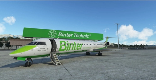 [CRJ V2 ONLY] - CRJ1000 BINTER CANARIAS - EC-MOX -  4K