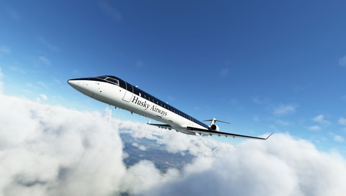 CRJ1000 (Fictional) Husky Airways livery for VATSIM model matching