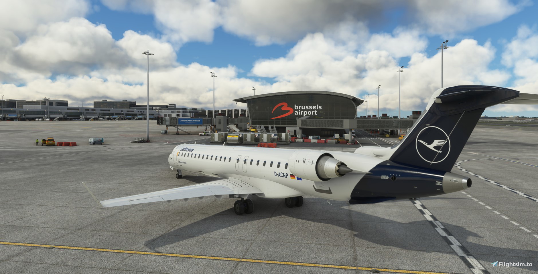 [CRJ V2 ONLY] -  CRJ900 LUFTHANSA - D-ACNP - 4K - Image 1