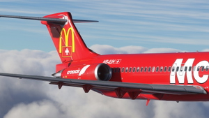 Crossair Mcdonald's (HB-IUH) Fly Maddog X MD82 - 8K thumbnail 3