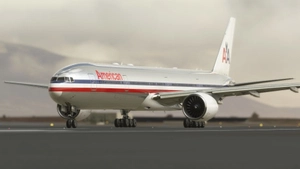 CS 777-300ER American Airlines "Bare metal" livery thumbnail 1