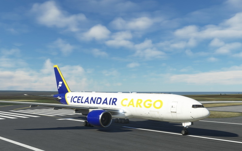 CS 777F Icelandair Cargo Yellow