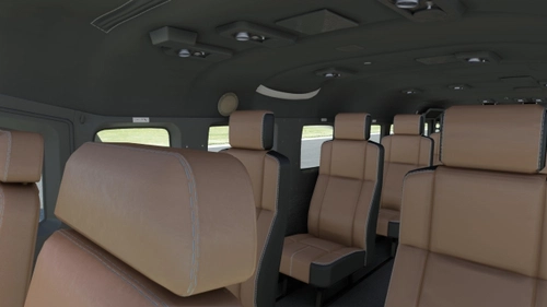 Dark Interieur and Brown Leather Seats for the Cessna Grand Caravan EX 208 B