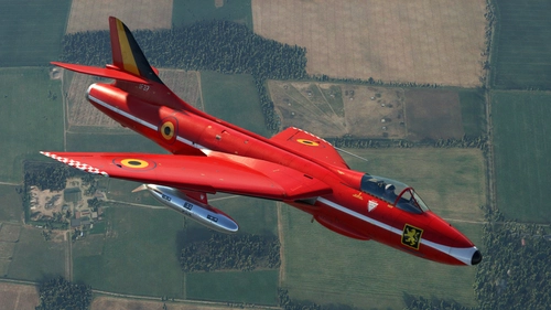 Dave Garwood - Hawker Hunter F6 Belgian Air Force Red Devils` Demo Team