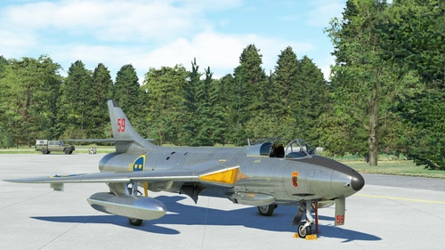 Dave Garwood - Hawker Hunter Mk58 Swedish aluminium
