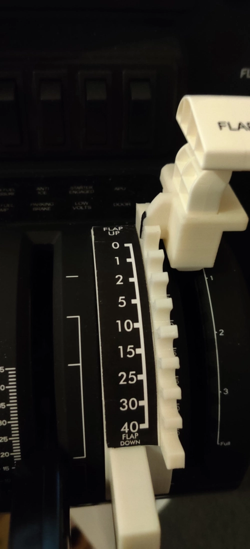 Decal for Honeycomb Bravo Throttle Flap Lever Mod