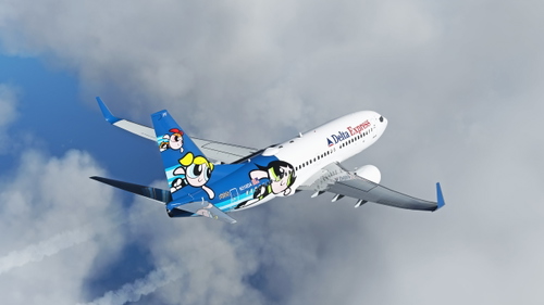 Delta Express "Power Puff" [8K] - PMDG 737-700