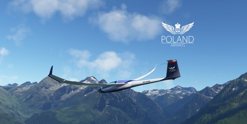 Discus 2c Glider Premium Livery Poland Airways