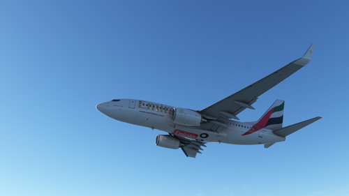 Emirates livery for PMDG Boeing 737-700