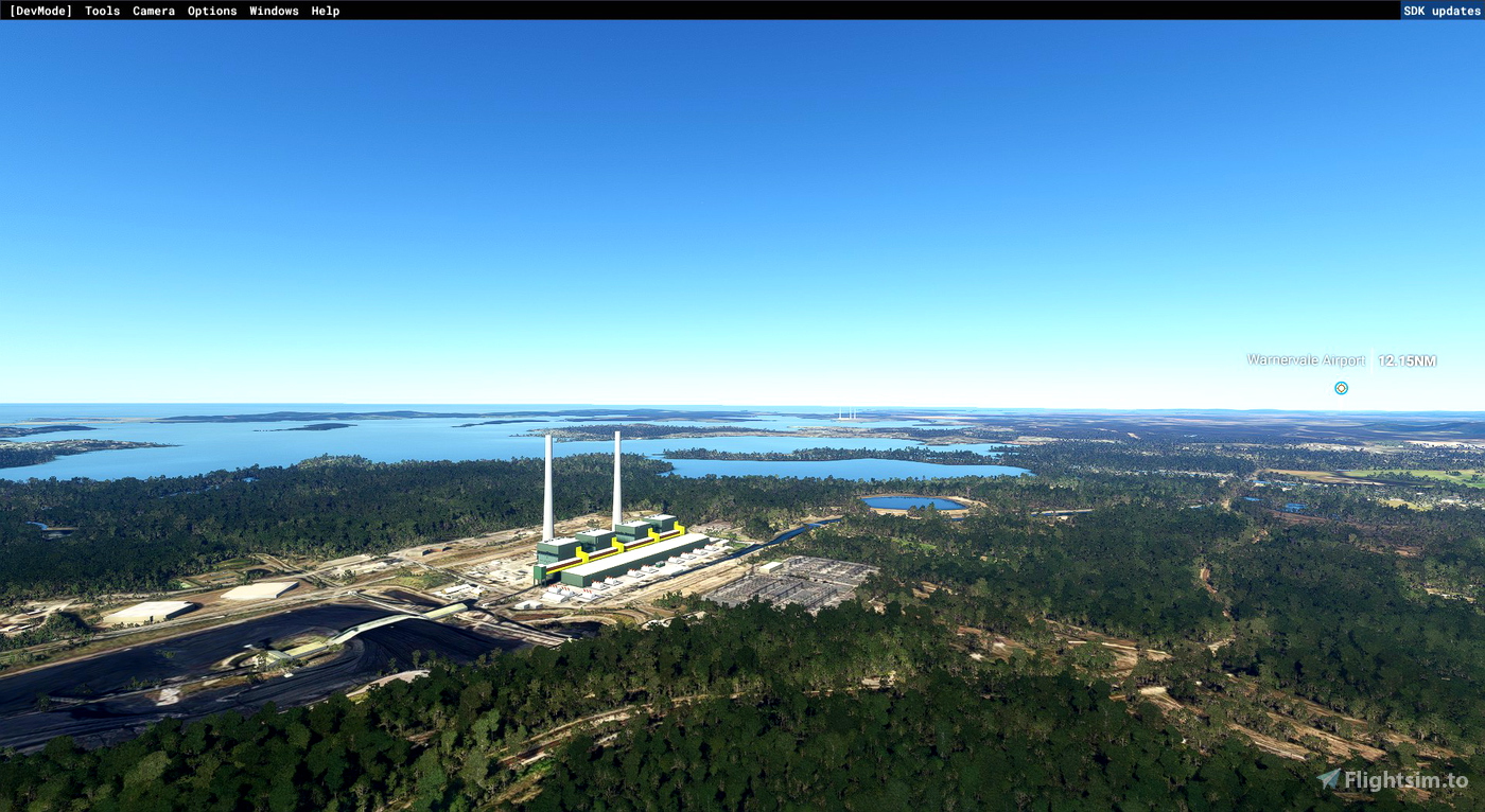 Eraring Power Station Lake Macquarie NSW Australia for Microsoft Flight
