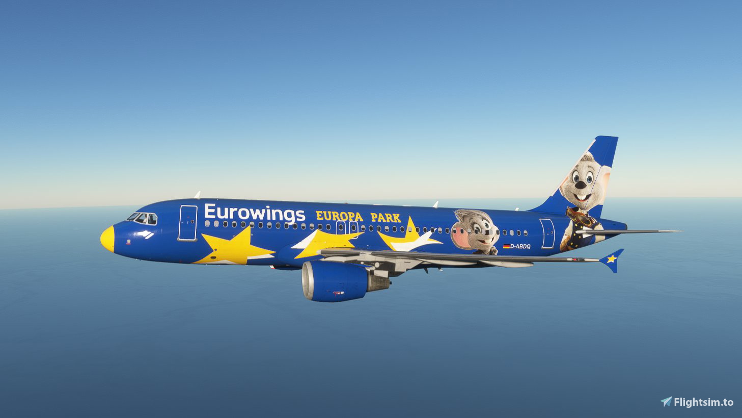 Eurowings "Europa Park" D-ABDQ (8K/4K) - Fenix A320 - Image 1