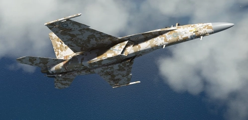 F/A-18 Digital Desert Camo for both Asobo and Super Warrior