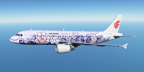 Fenix A320 Air China Purple Peony B-2376