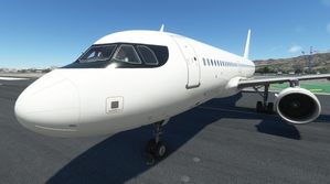 Fenix A320 All White (with mask) - Blender Paintkit thumbnail 2