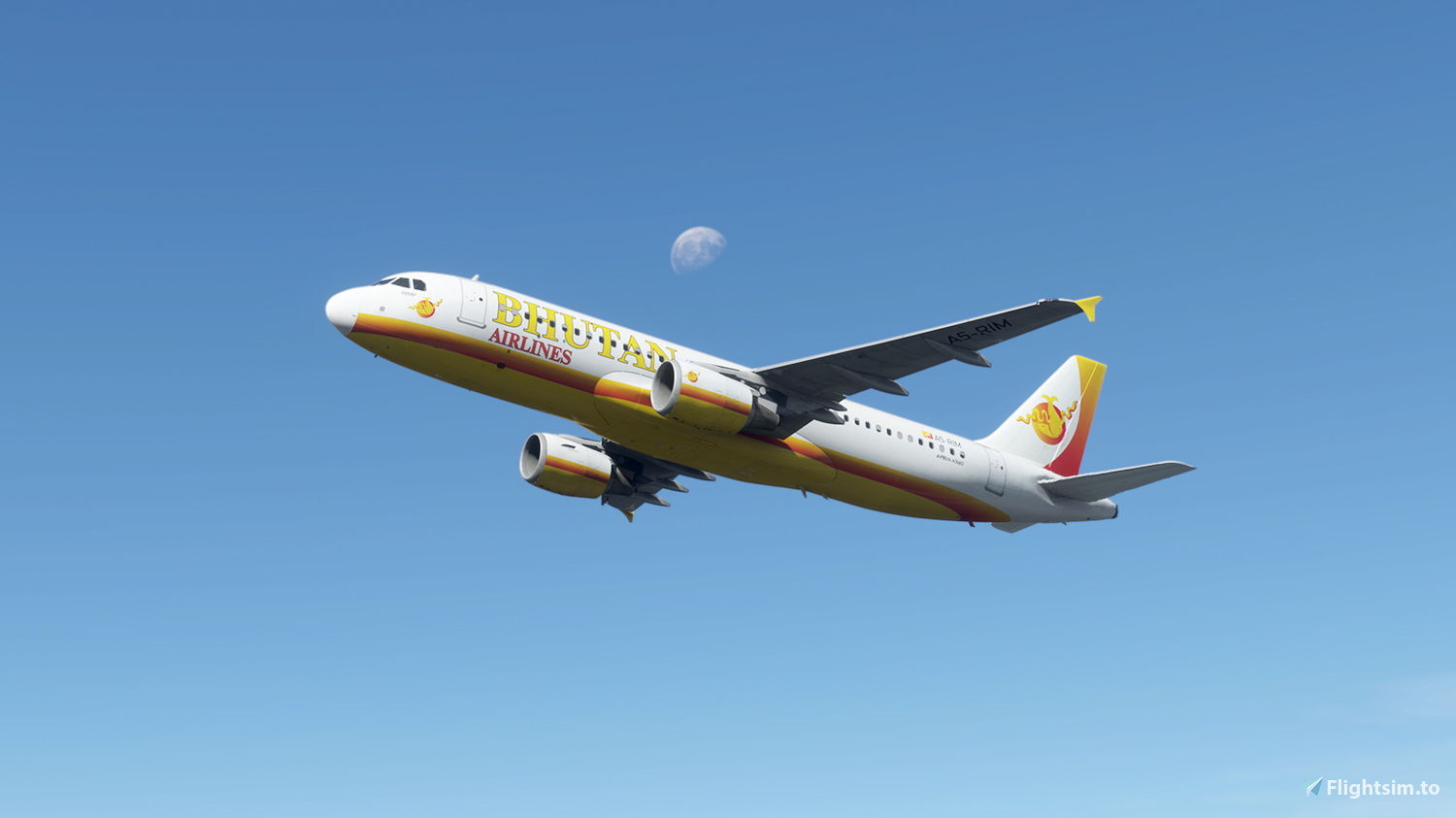 Fenix A320 Bhutan Airlines | (A5-RIM) RIMP with Cabin | 8K & 4K - Image 1
