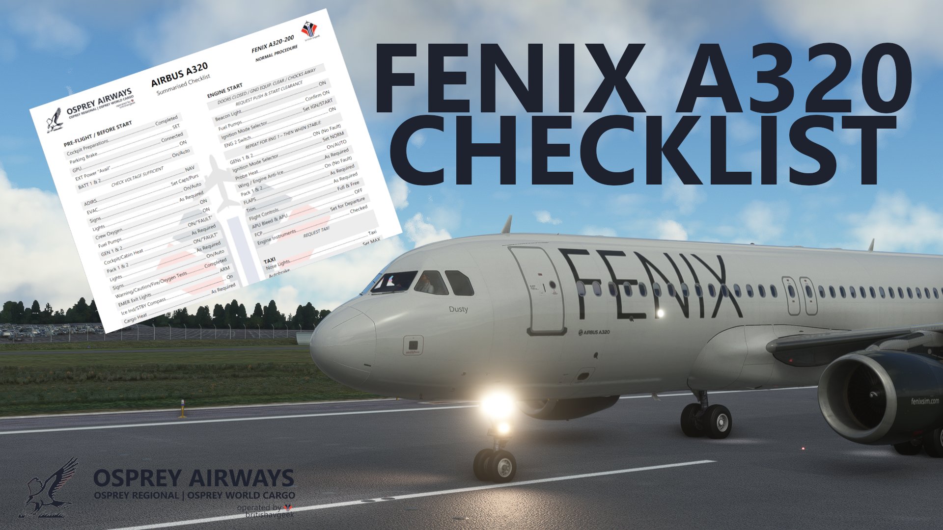Fenix A320 Checklist - Osprey Airways Normal Procedures - Image 1