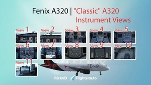 🔧 Fenix A319/A320/A321  | "Classic" Instrument Views thumbnail 1