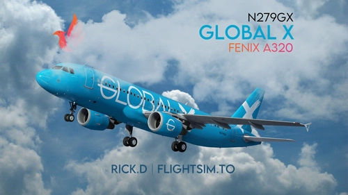 ✈️ Fenix A320 | Global X | N279GX [8K] 