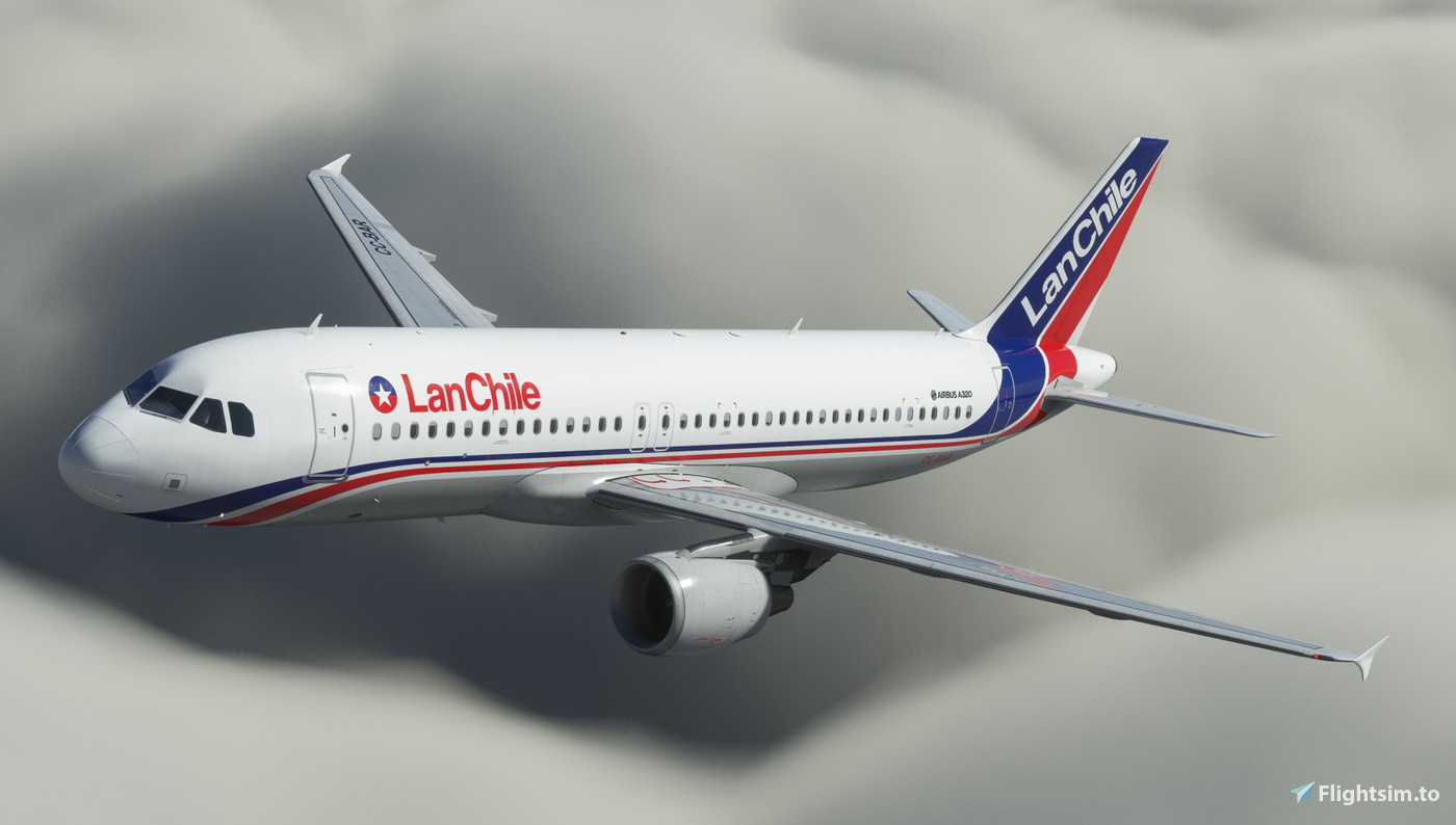 Fenix A320 LAN Chile CC-BAR [ Retro Livery] pour Microsoft Flight ...