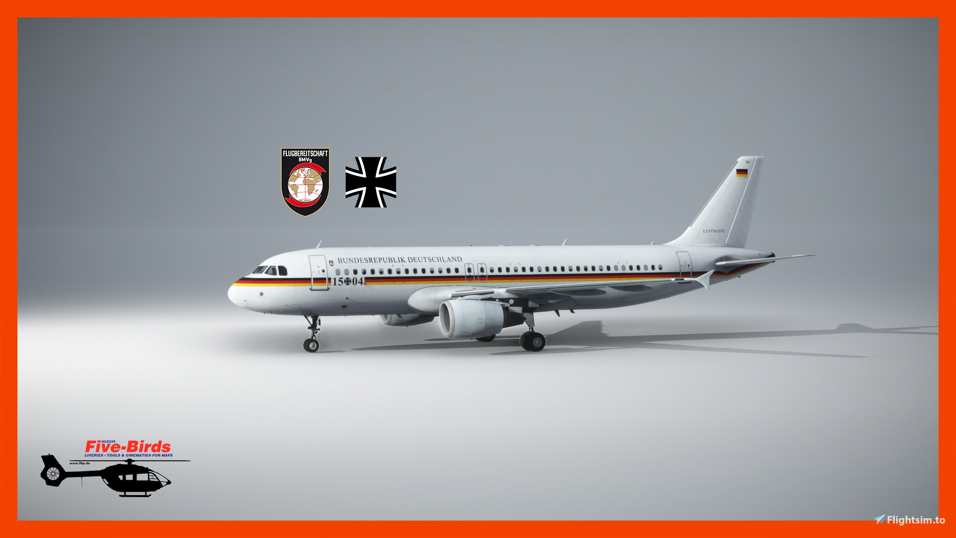 Fenix A320 Livery - Flugbereitschaft des Bundesministeriums der Verteidigung (Luftwaffe) - 15 + 04 - Image 1