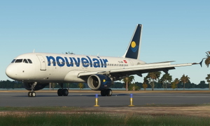 FENIX a320 | Nouvelair TS-INR (custom cockpit/Cabin textures)  8K thumbnail 1