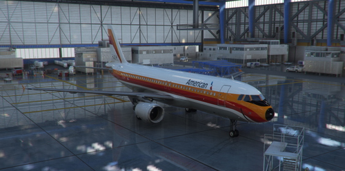 Fenix A320 PSA American (N742PS) Retro PSA Livery.